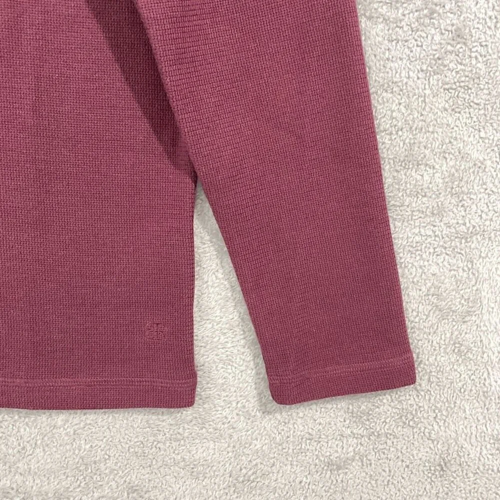 NEW Banana Republic Mens S Long Sleeve Crew Neck Shirt Cotton Polyester Blend
